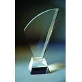 8" Flame Optical Crystal Award